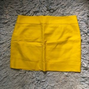 Bright yellow Jcrew skirt